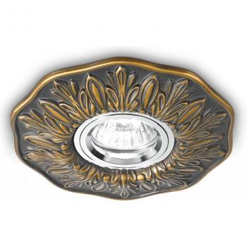 Foco Empotrable Marrón POLKA 1 bombilla, Ideal Lux - Polka - 1 Foco Empotrable Bronce, GU10