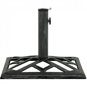 vidaXL Cast Iron Umbrella Base Green 44x44x31 cm