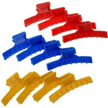Fripac-Medis Pinza para el Cabello Largo, colores surtidos, 12 Unidades