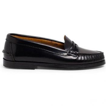 Mocasines de niña colegio castellanos de piel estilo clásico