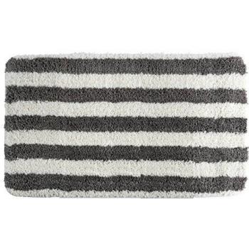 MSV Ligne Alfombra de baño, Microfibra, Gris, 50 x 80 x 15 cm