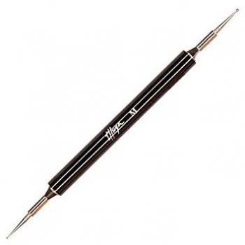 Pinceles de Precisión Thuya Dotting Tools M 1.5 para Diseños Nail Art, Color Negro, Tamaño Estándar (1.5-1.1)