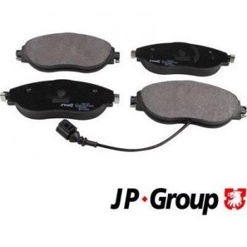 Juego de pastillas de freno JP GROUP 1163613310 con alta resistencia al desgaste, diseño optimizado para una mejor frenada, bajo nivel de ruido y vibraciones reducidas