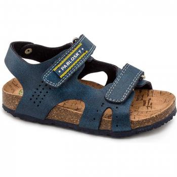 Sandalias Pablosky modelo 505920 para niños en color azul con cierre adherente