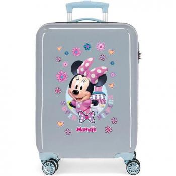 Disney Minnie Super Helpers Maleta de Cabina Rígida Azul Claro con Capacidad de 32L