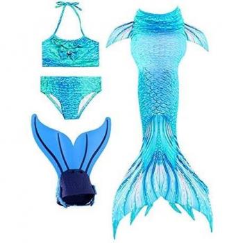 shepretty Traje de Baño de La Cola Sirena de Las Muchachas Bikini Set,Dh06,140
