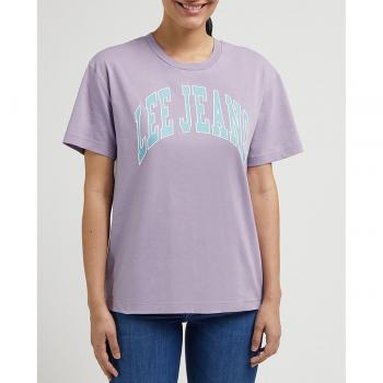 Camiseta Lee Crew Neck manga corta lila azul mujer - S