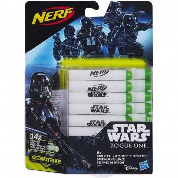 Hasbro Nerf Disney Star Wars Glowstrike Dart Refill Pack - 14 Glow In The Dark Darts