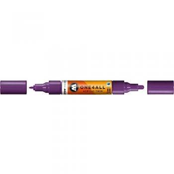 Marcador Molotow One4All Acrílico Twin Recargable 1.5-4 mm Color Grosella