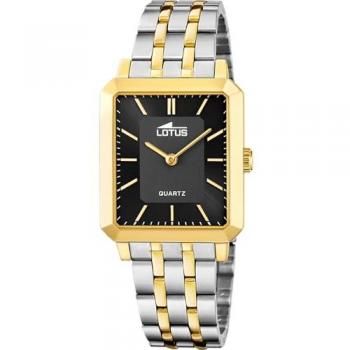 LOTUS - Reloj de mujer 18981/4 Square Series, Caja de Acero Inoxidable 316L, Correa de Acero Inoxidable 316L, Multicolor