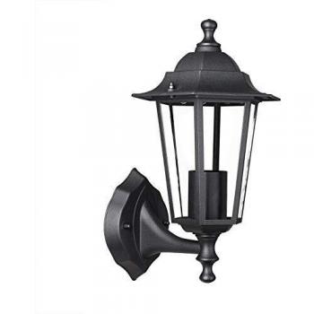 Lámpara de Pared Exterior Krysante Vintage IP44 Aluminio Anticuario 60W Anthracita