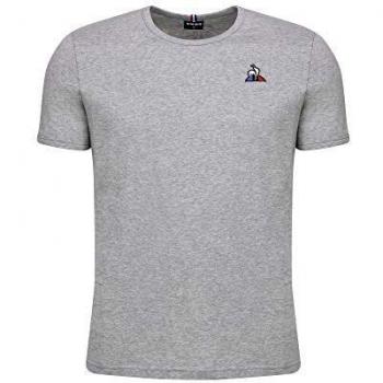 Le Coq Sportif ESS tee SS N°3 M Camiseta, Hombre, Gris chiné Clair