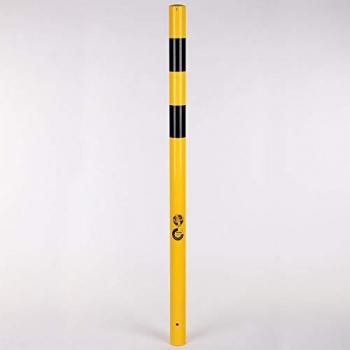 Bolardo de Protección de Acero Galvanizado Ø76 mm - Altura 1600 mm, Recubrimiento en Polvo