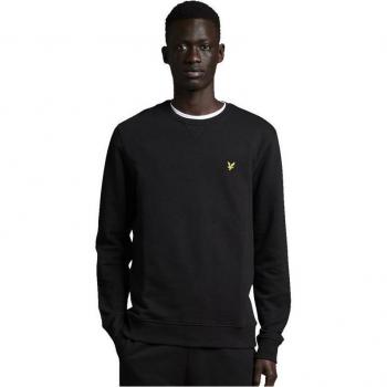 Lyle & Scott Men's Crew Neck Sweatshirt in Jet Black - Size L