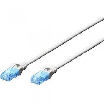 Cable de conexión Cat5e U/UTP Digitus DK-1512-030/WH, blanco, longitud 3 metros