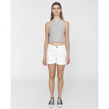Noisy May - Shorts de mujer cintura media con dobladillo inferior
