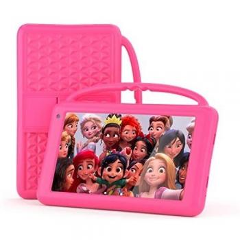Tablet Niños 7 Pulgadas Android 10.0 Pie Pantalla IPS HD WiFi QuadCore Tablet PC para Niños - Certificación GMS 2GB + 32GB Funda Silicona Portátil Mano Regalo Cumpleaños para Niños