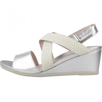 Sandalias de Mujer Stonefly Sweet III 10 Laminated Lth Plata