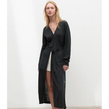 Ecoalf Vestido Plum - Elegante vestido de manga larga con cinturón