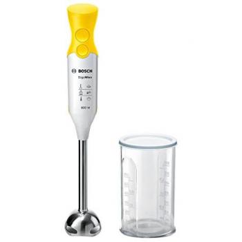Bosch ErgoMixx - Batidora de mano, 600 W, función turbo, color blanco y amarillo