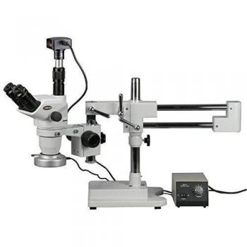 AmScope ZM-4TNZ3 - 80 m-14 m3 2 x -180 X Boom Soporte zoom microscopio estéreo con 80-Led Light + 14 MP cámara digital