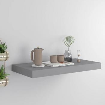 vidaXL Floating Wall Shelf Grey 50x23x3.8 cm MDF