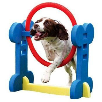 Aro de Agilidad para Perros Pequeños de Madera de Rosa