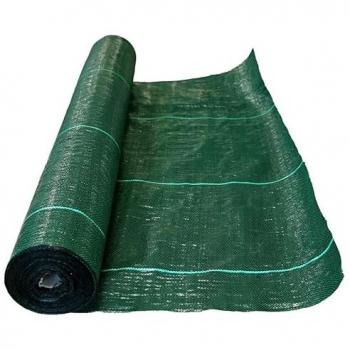 Malla Antihierba Verde Rayada 95g Polietileno 1x100m - Control de Malas Hierbas para Jardines