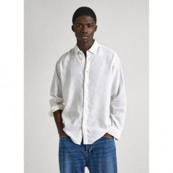 Camisa de hombre Pepe Jeans Paytton blanco con corte Regular Fit