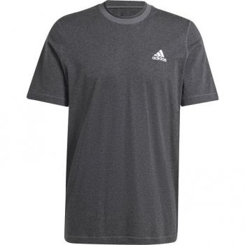 Camiseta adidas Seasonal Essentials Melange Hombre Negro Manga Corta Talla L