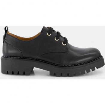 Pikolinos Avilés W6P-4632 Zapatos de Cordones para Mujer en Piel Negra con Plataforma