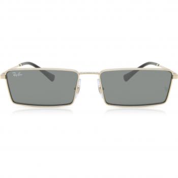 Ray-Ban RB3741 Unisex Squadrata Sunglasses, Color 92136V, Gold Frame, Size 56