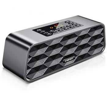 Altavoz Bluetooth SUMGOTT Digital Radio FM, Reproductor de MP3 Portátil Inalámbrico de Altavoz/Bajo Estupendo Bocinas/Batería Recargable de Larga Duración/Alto Volumen/Sonido Estéreo Premium