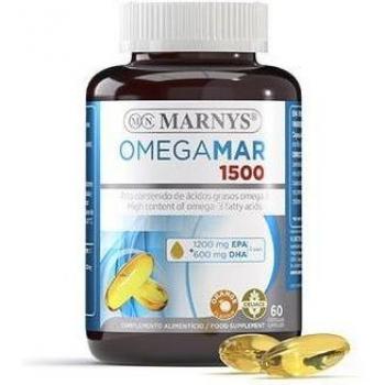 Marnys Omegamar 1500 Omega-3 DHA+EPA - Protección Cardiovascular - 60 Cápsulas