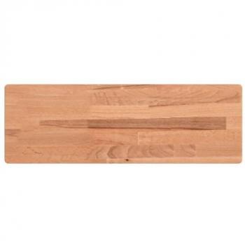 Estante de pared de madera maciza de haya 60x20x2,5 cm