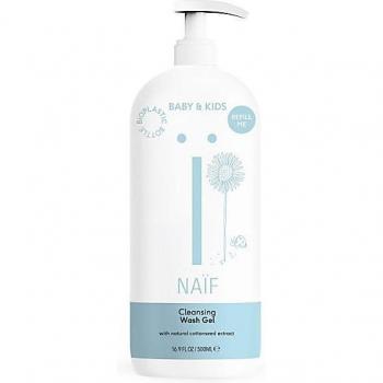 Naif Baby & Kids Wash Gel Cleansing Wash Gel for Children & Babies for Body and Face Refill Me 500 ml