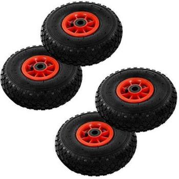 vidaXL Sack Truck Wheels 4 pcs Rubber 3.00-4 (245x82)
