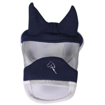 Máscara anti-moscas con protección nasal para Hobby Horse HKM azul