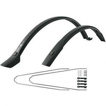 'ranuras – Guardabarros SKS Velo 42 Urban 28 negro, 42 mm, incluye juego de abrazaderas 28 