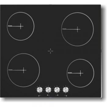 Vitrocerámica Rommer VE64 Integrada 60cm, 4 Zonas, 9 Niveles de Potencia