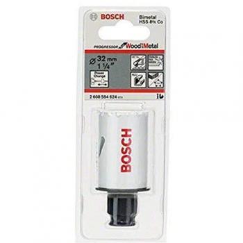 Sierra de corona Progressor Bosch 32 mm para madera y metales, altura 40 mm