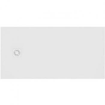 Plato de Ducha Rectangular Extraplano Terran Roca Stonex Blanco Mate 180x80 cm Textura Grava