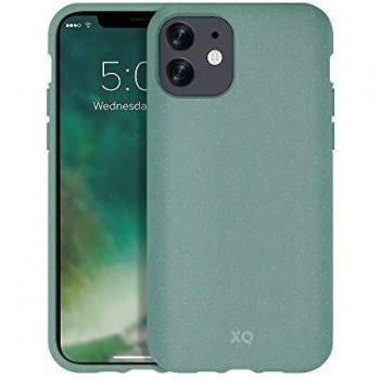 Xqisit 36761 Palm Green Funda Compatible para iPhone 11 con Carga INALÁMBRICA ECOLÓGICA Y Biodegradable