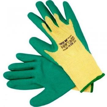 Yato YT-7471 - Guantes de algodón/látex talla 10