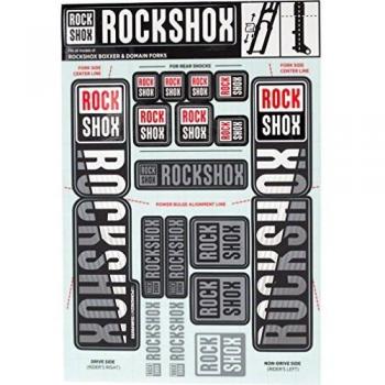 RockShox Pegatinas de 35 mm Boxxer/Domain Doble Corona, 11.4318.003.515 Piezas de Repuesto, Color Blanco, Estándar