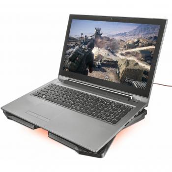 Trust GXT 278 Yozu Adjustable Laptop Cooling Stand with 4 Illuminated Fans for 17.3 inch Laptops - Black