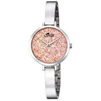 Lotus Watches Reloj Análogo clásico para Mujer de Cuarzo con Correa en Acero Inoxidable 18561/4