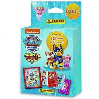 Paw Patrol 5 Mighty Pups- Ecoblister 10 Sobres, Multicolor, Normal