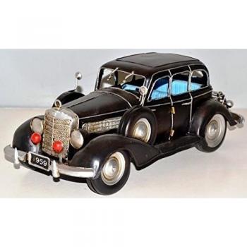 COCHE Oldtimer MB metálico negro para 1936 chapa de automóviles de chapa modelo Tin Model Vintage Car aprox 33 cm 37288