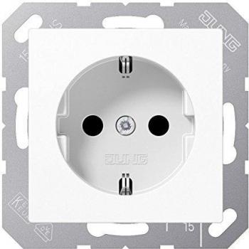 JUNG Alpine White Schuko Socket Outlet A 1520 N BF WW
